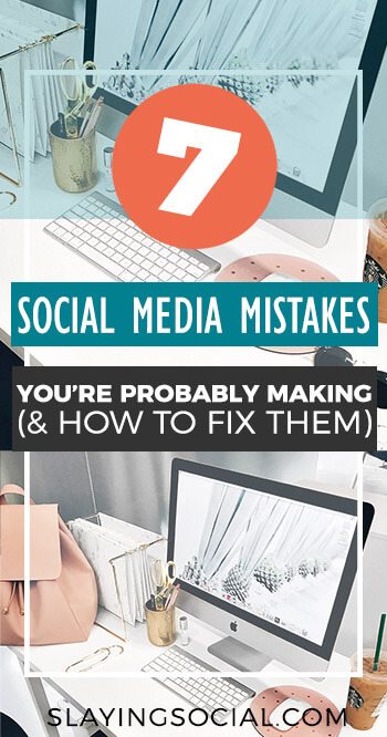 Are you the type of person who checks Facebook instead of looking at the time? Do you get sucked into hours of idle Pinteresting and Instagram liking? UGH, us too. Here's how to fix these super common 7 Social Media strategy mistakes and get back on track for your blog, brand, or business!