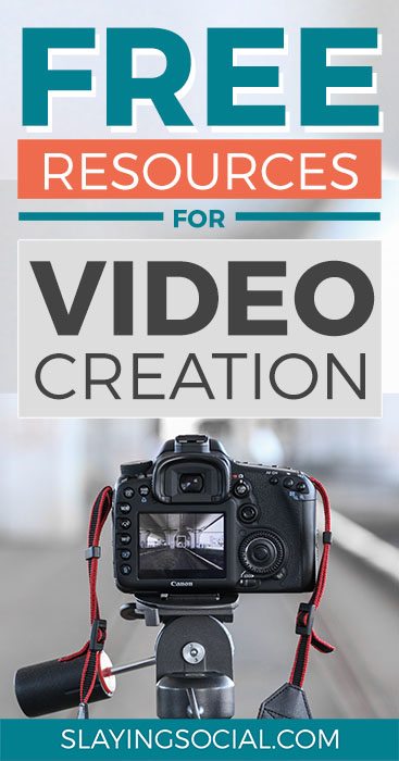 Amazing free video resources for creators, including where to find free stock video, free stock music, free video editors and more. #SocialMedia #Marketing #Video
