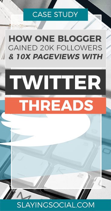 EPIC case study on how to use Twitter to get massive exposure for your blog! This post covers how to use Twitter threads effectively and covers a variety of Twitter thread tips you might not have thought of. #twitter #marketing #socialmedia