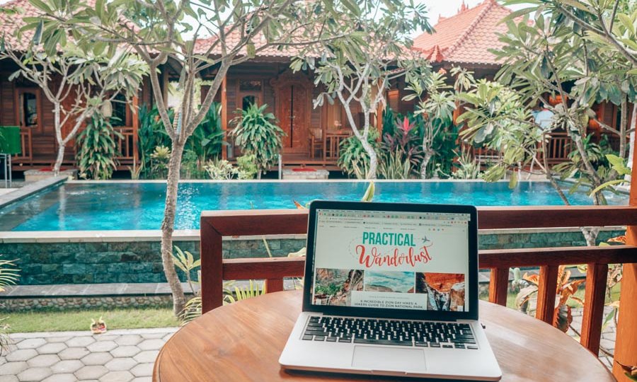 How did my travel blog earn $7k? And did I really spend my entire vacation in Bali working? The answers and more in this post...