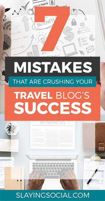 Are these deadly travel blogging mistakes crushing your travel blog's success? This article is a must-read if you want to turn your travel blog into a business and succeed in 2018. #blogging #travelblogging #marketing